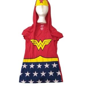 Wonder Woman T Shirt Hooded Juniors Size L S17 Halloween Costume Cosplay Comicon
